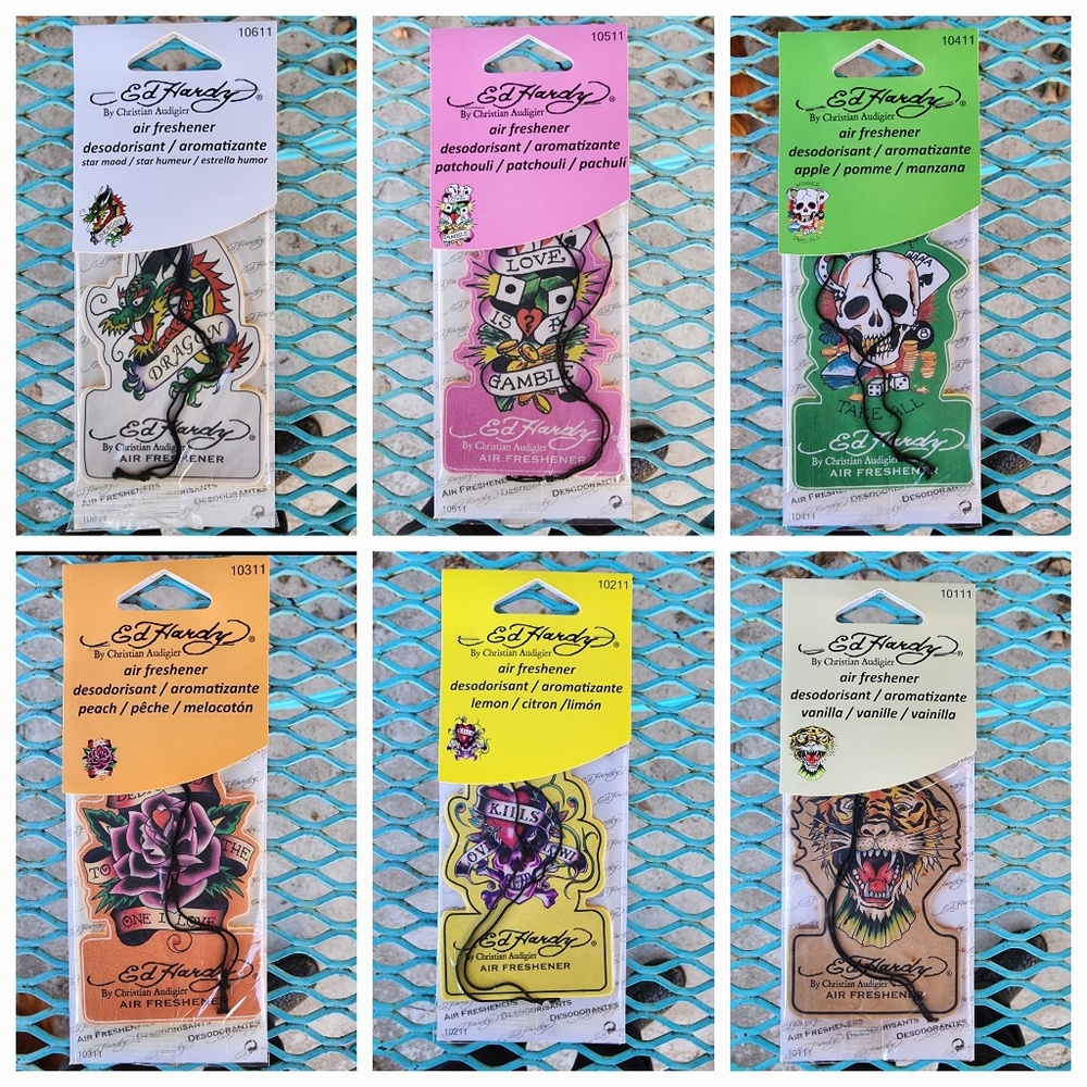 Ed hardy Car Air Freshner Love Is In The air series 24 Choices!